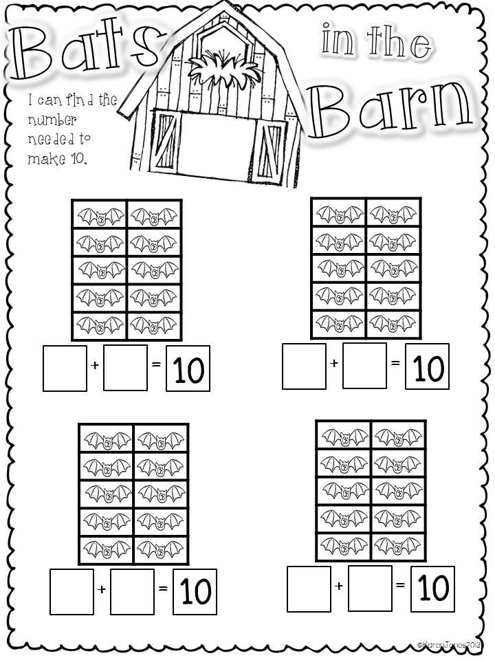 1st Grade Halloween Math Worksheets