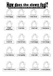 Draw the Feeling Face Worksheet Image