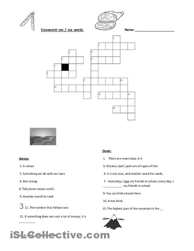 EE and EA Worksheets Image