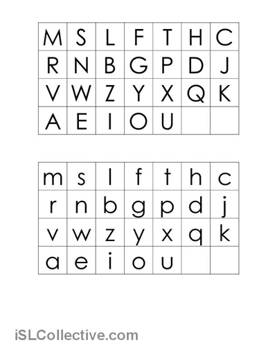 Free Printable Alphabet Letter Recognition Worksheets Image