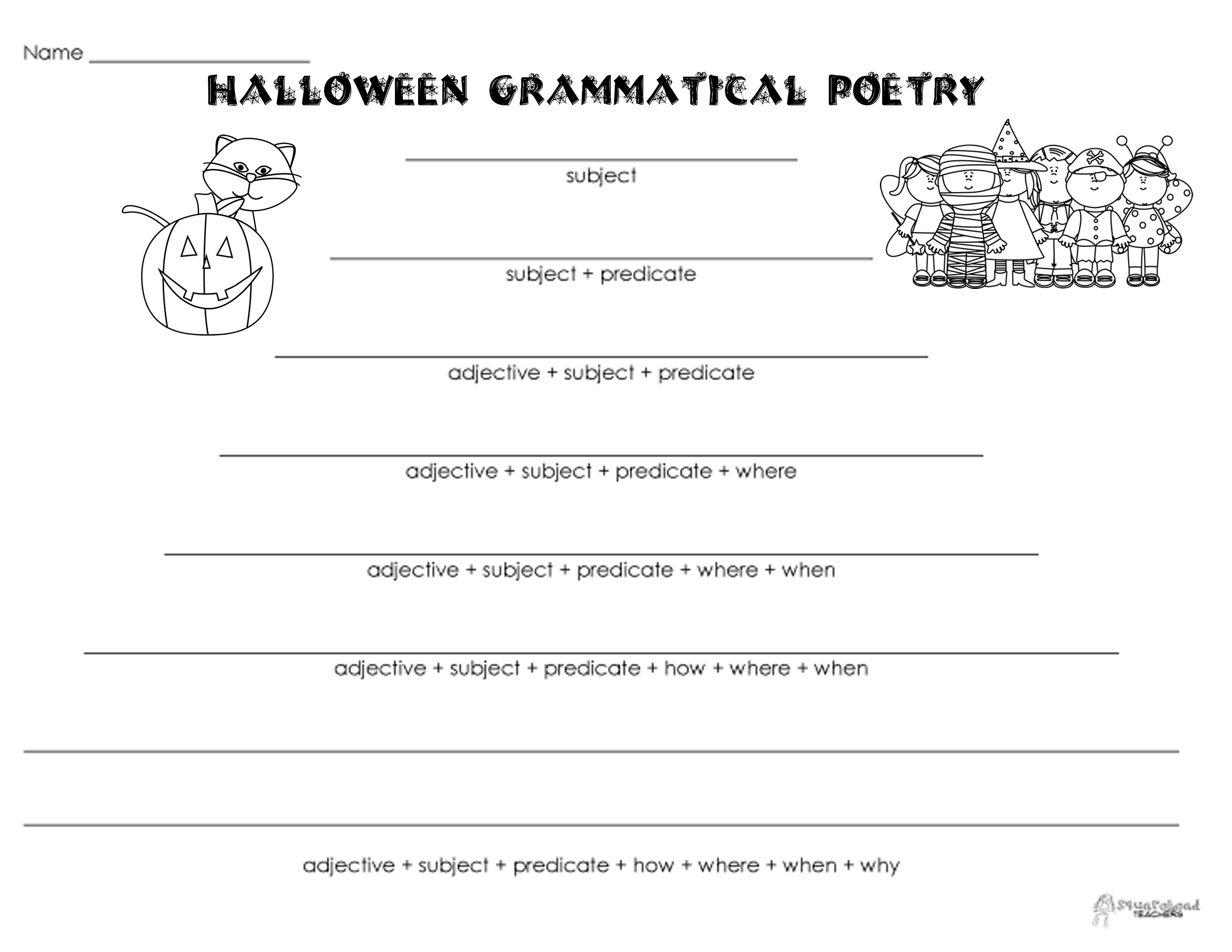 Free Printable Halloween Poems for Kids Image