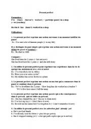 French Present Tense Worksheets Image