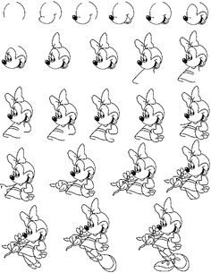 Learn to Draw Minnie Mouse Image
