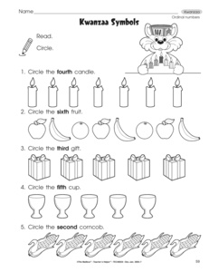 Ordinal Numbers Kindergarten Worksheets Image