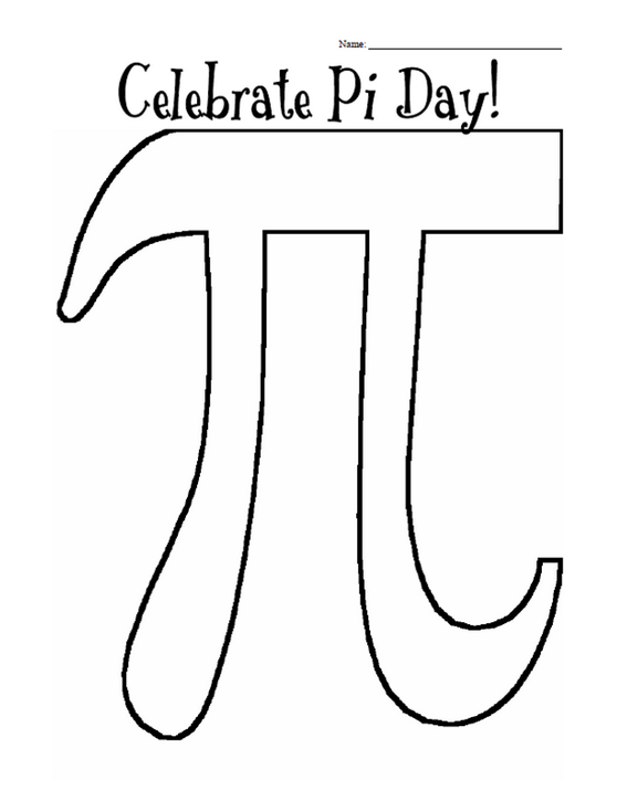 Pi Day Coloring Printables