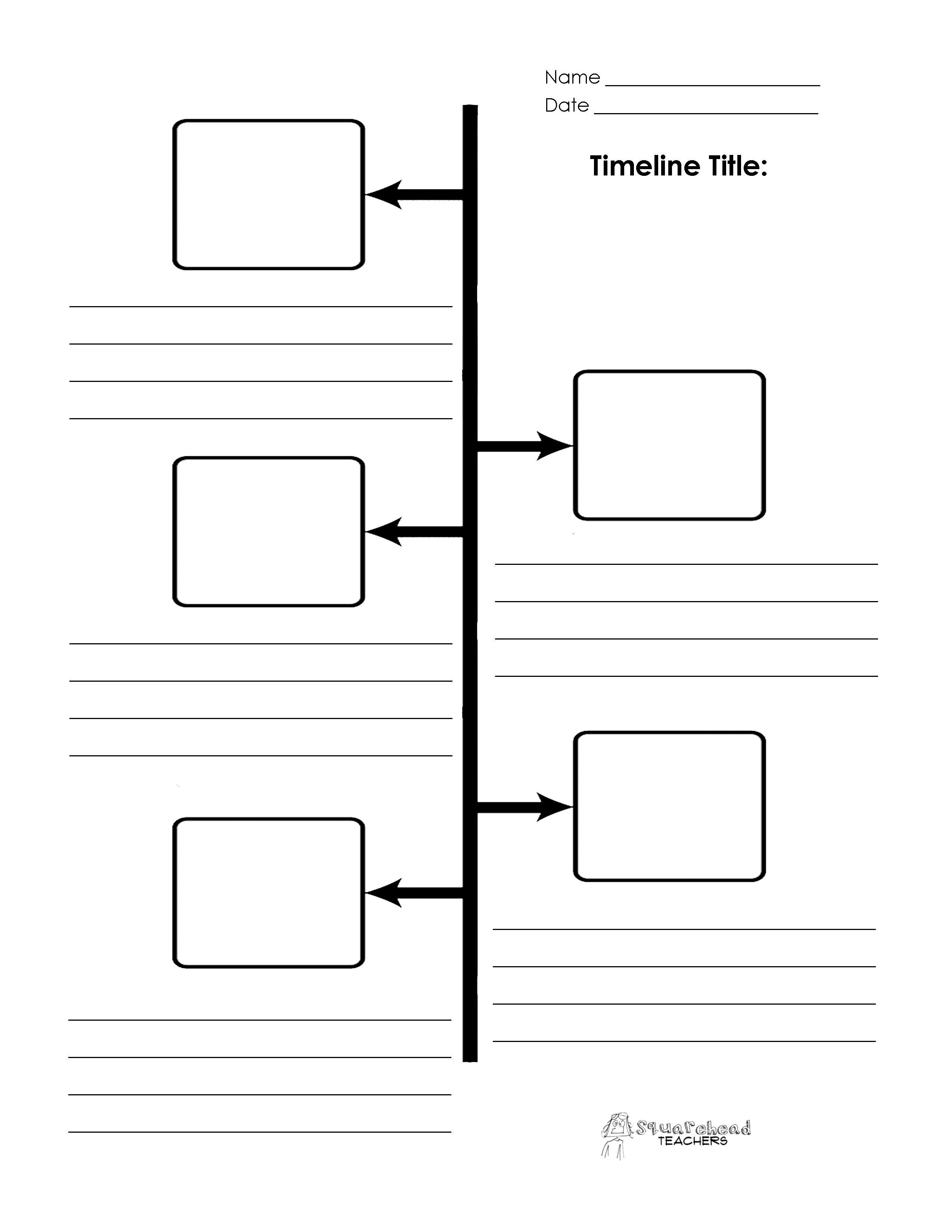Printable Blank Timeline Template Image