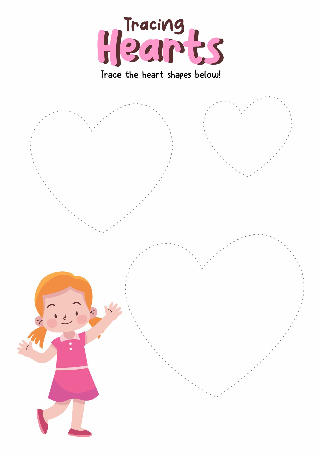 Printable Heart Shape Worksheets Preschool Image