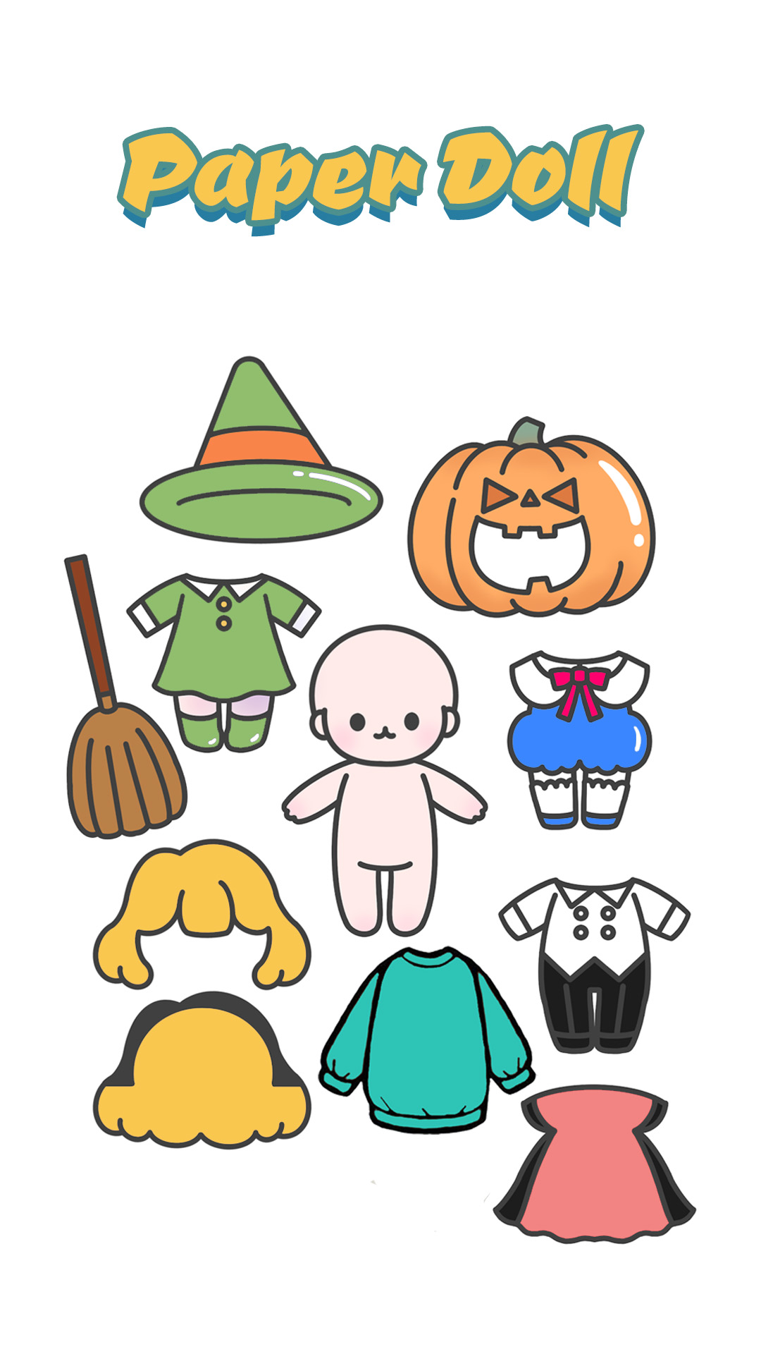 Printable Paper Doll Seasons Clothes