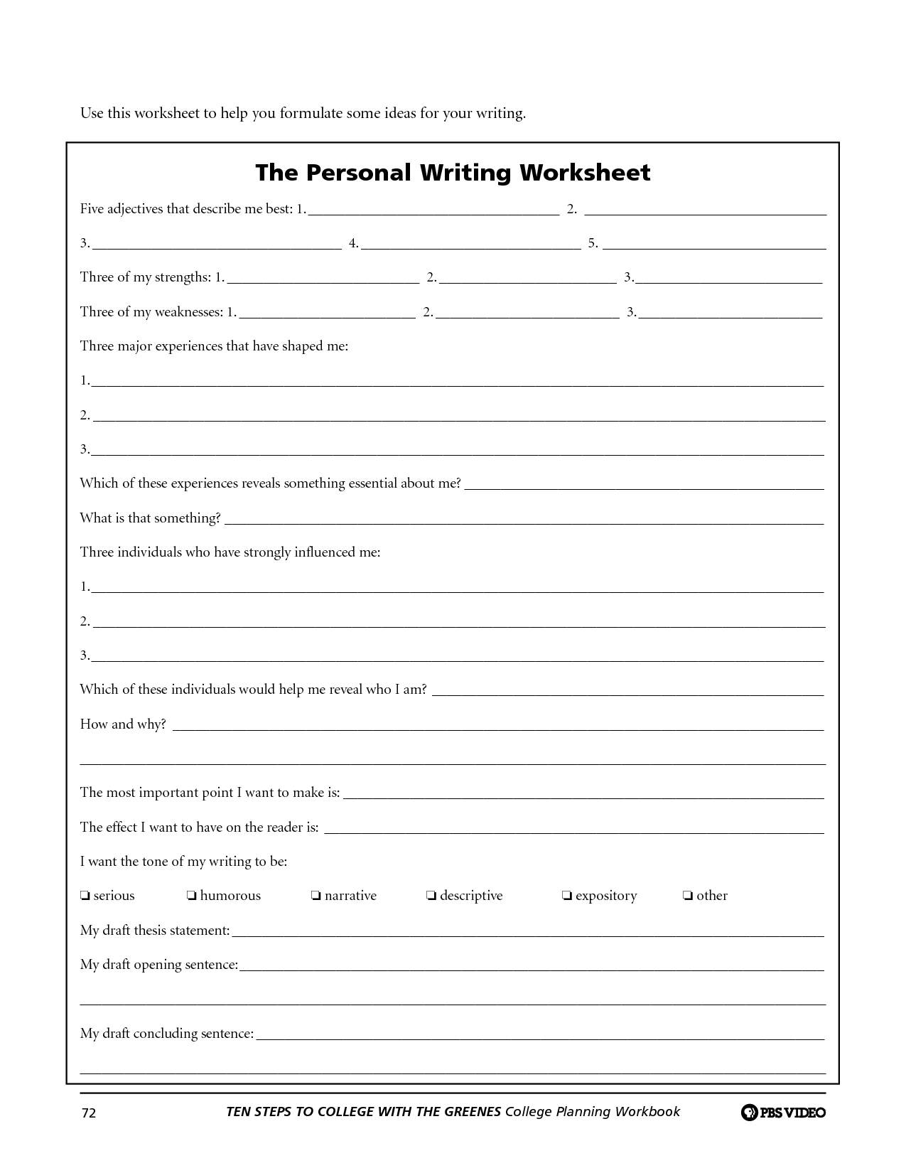 6th Grade Printable Worksheets Writing Image