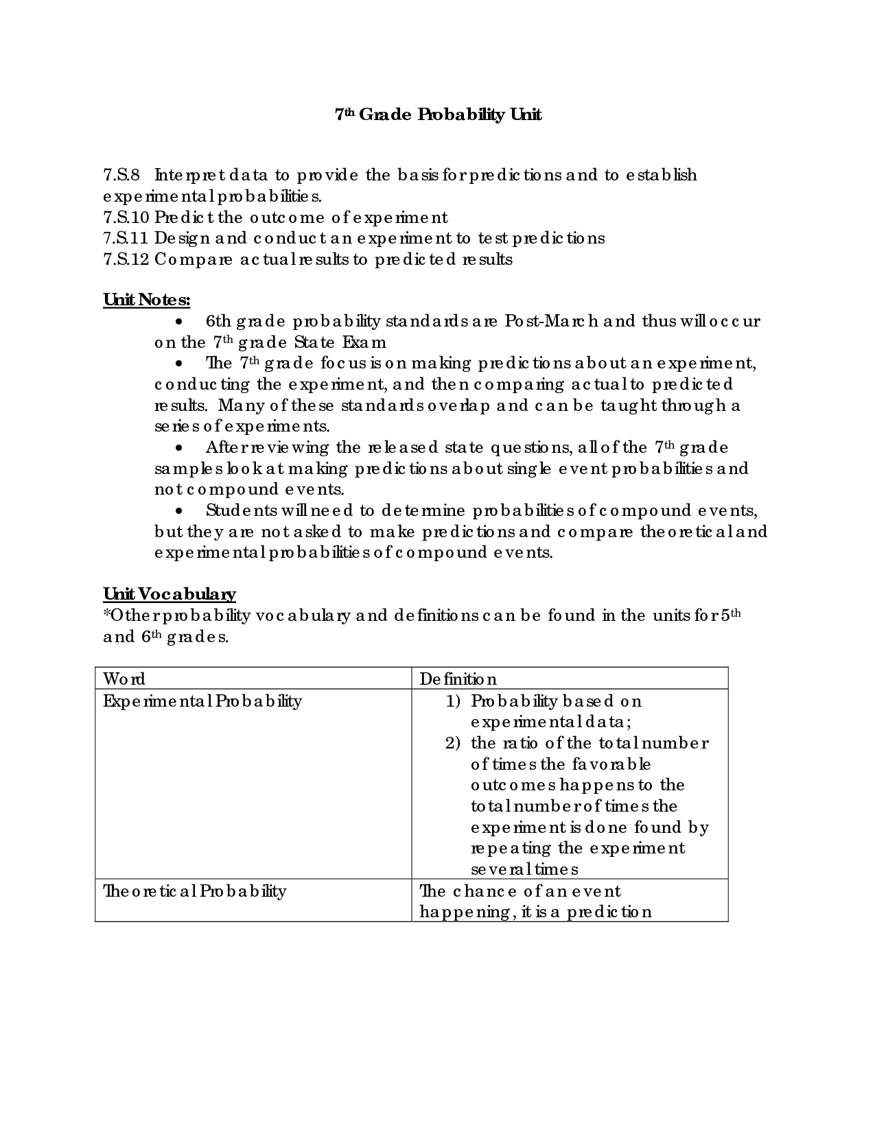 7th Grade Probability Problems
