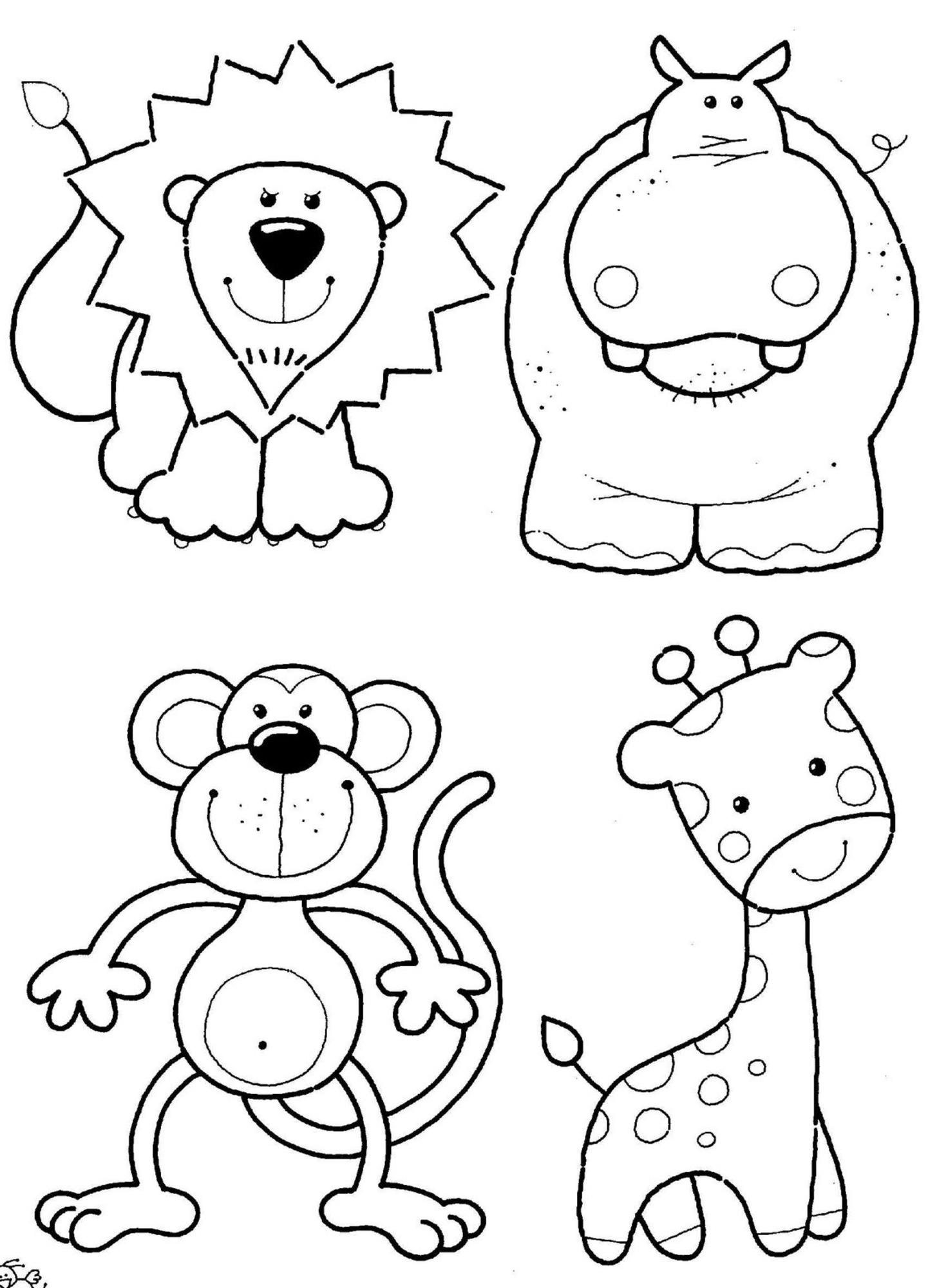 Animal Coloring Pages Image