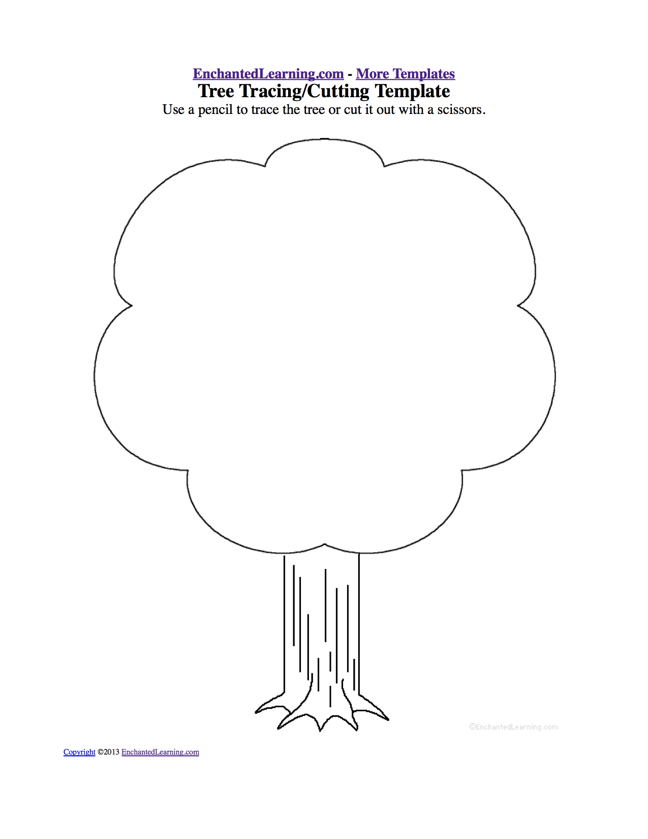 Apple Tree Cut Out Template