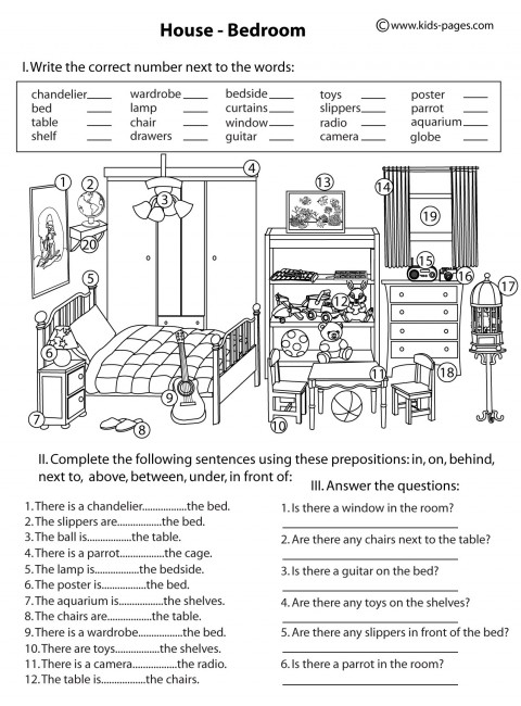 Home Worksheets for Kids Image