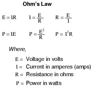 Ohms Law Worksheet with Questions
