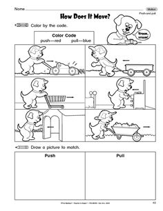 Science Worksheets Push and Pull Image