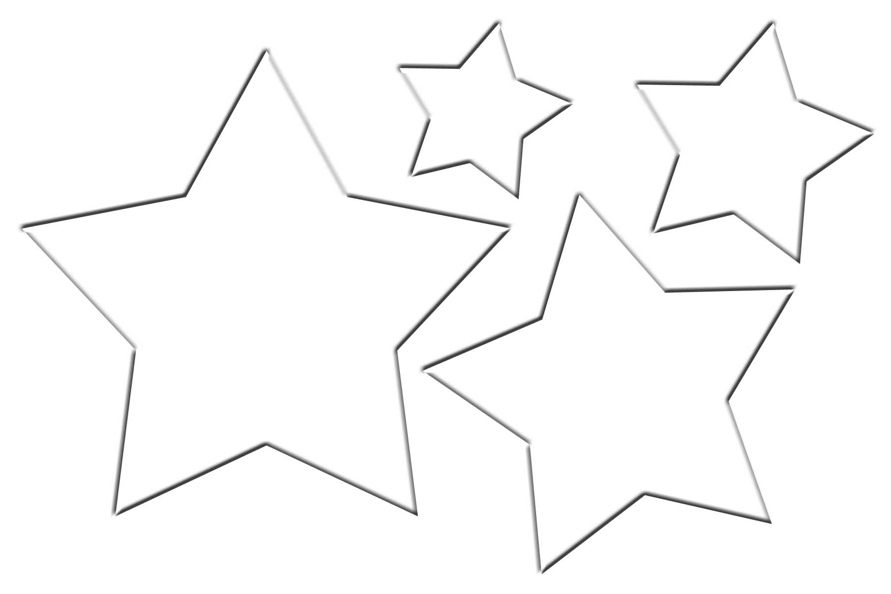 Star Template Printable Different Sizes