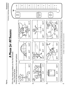 Temperature Thermometer Worksheets Image