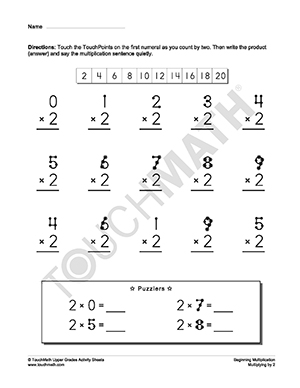 17 Best Images of Beginning Math Worksheets - Touch Math ...