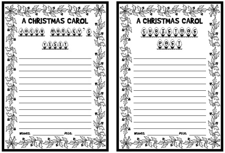 A Christmas Carol Worksheets and Activities Image