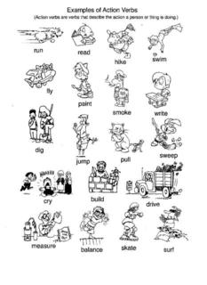 Action Verbs Worksheets Image