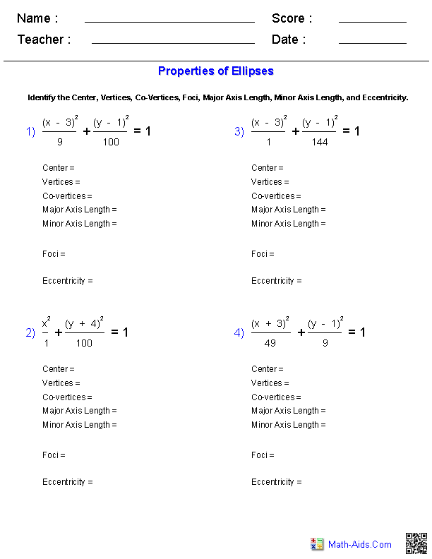 Algebra Properties Worksheet Image