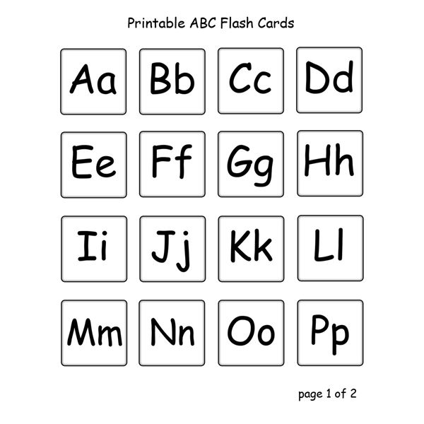Alphabet Upper and Lower Case Letters Flash Cards Image