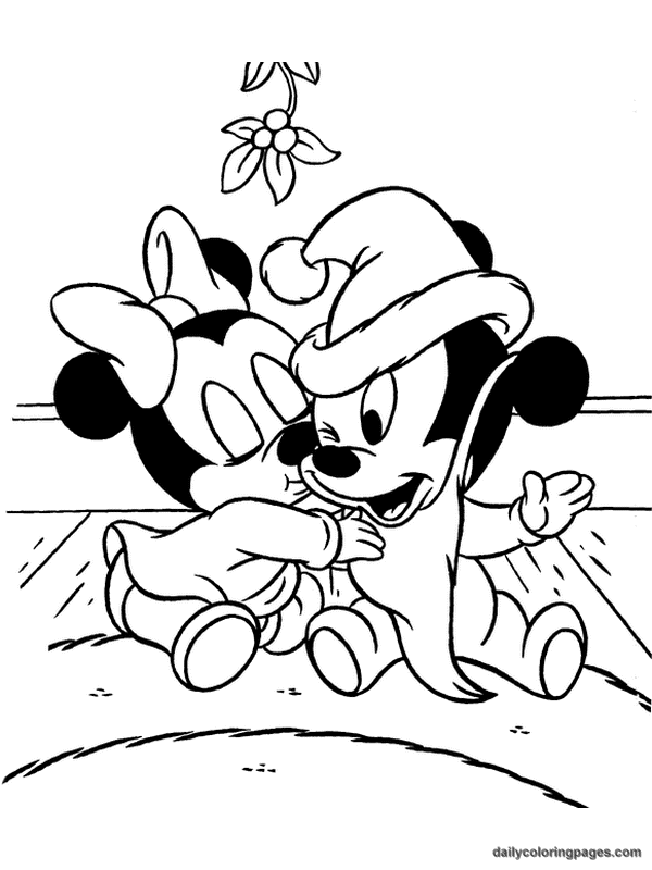 Disney Christmas Coloring Pages Image