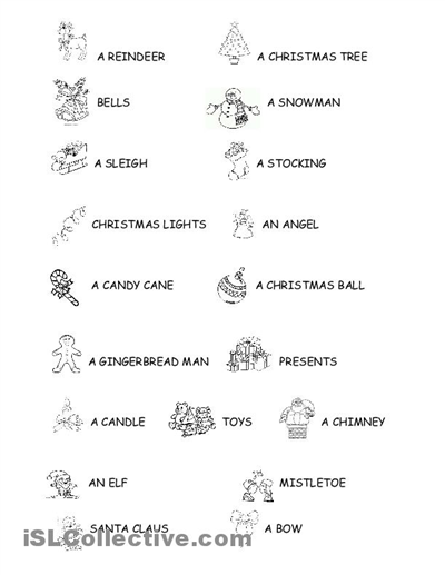 Free Printable Christmas Worksheets Elementary Image
