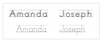 Free Printable Name Tracing Worksheets Preschool Image