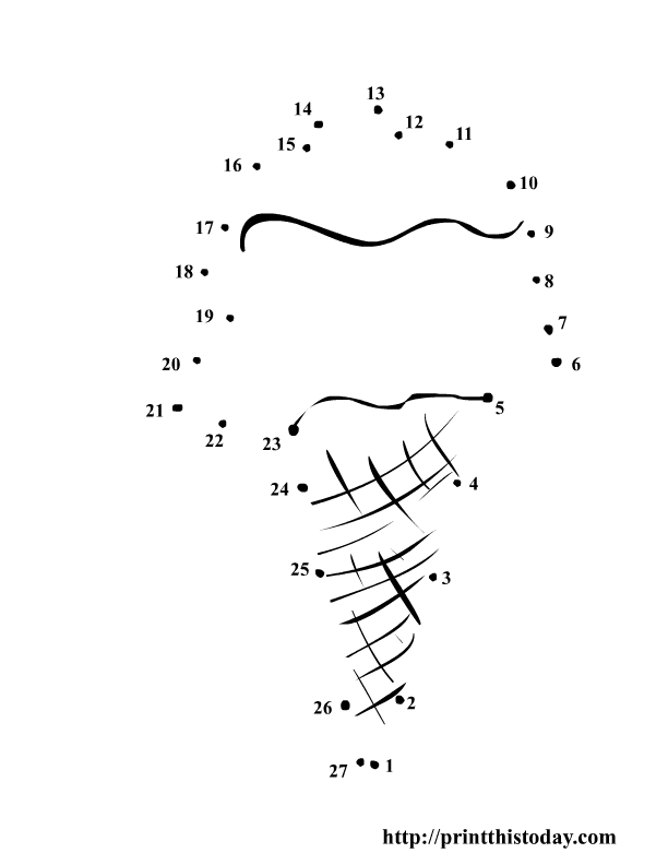 Free Printable Summer Dot to Dot