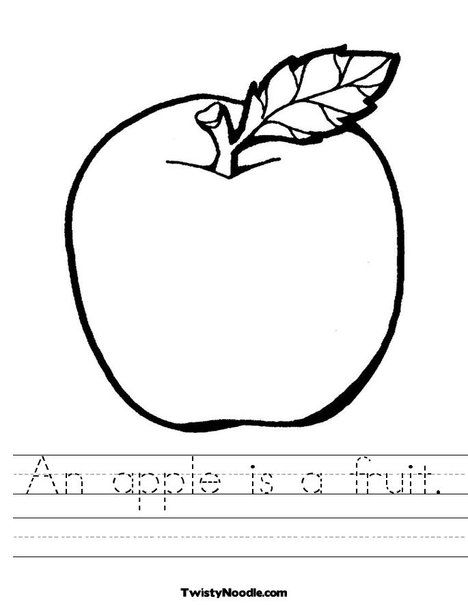Fruit and Vegetable Printable Worksheets Image