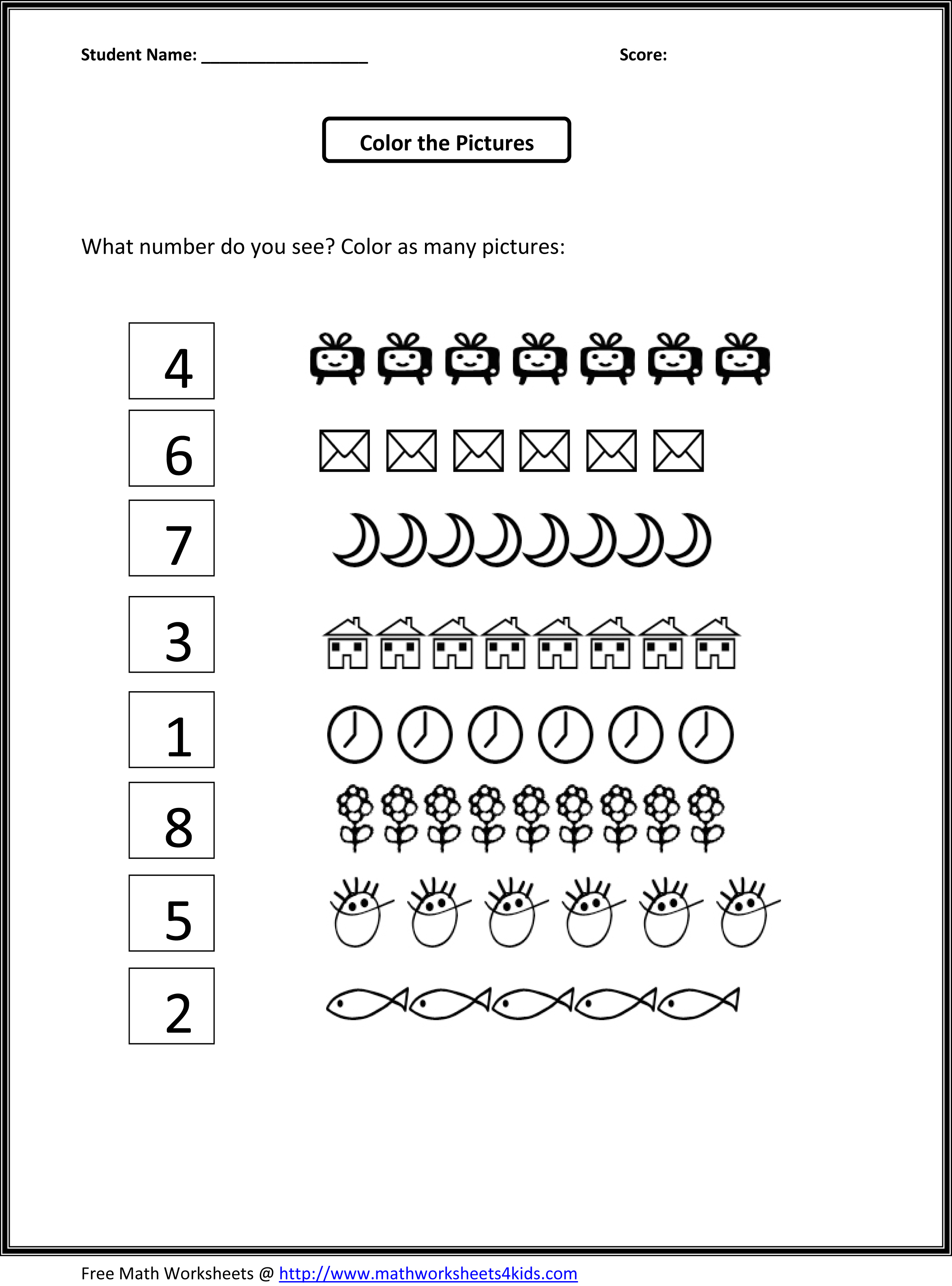 19 Best Images of Counting Numbers Worksheets Counting