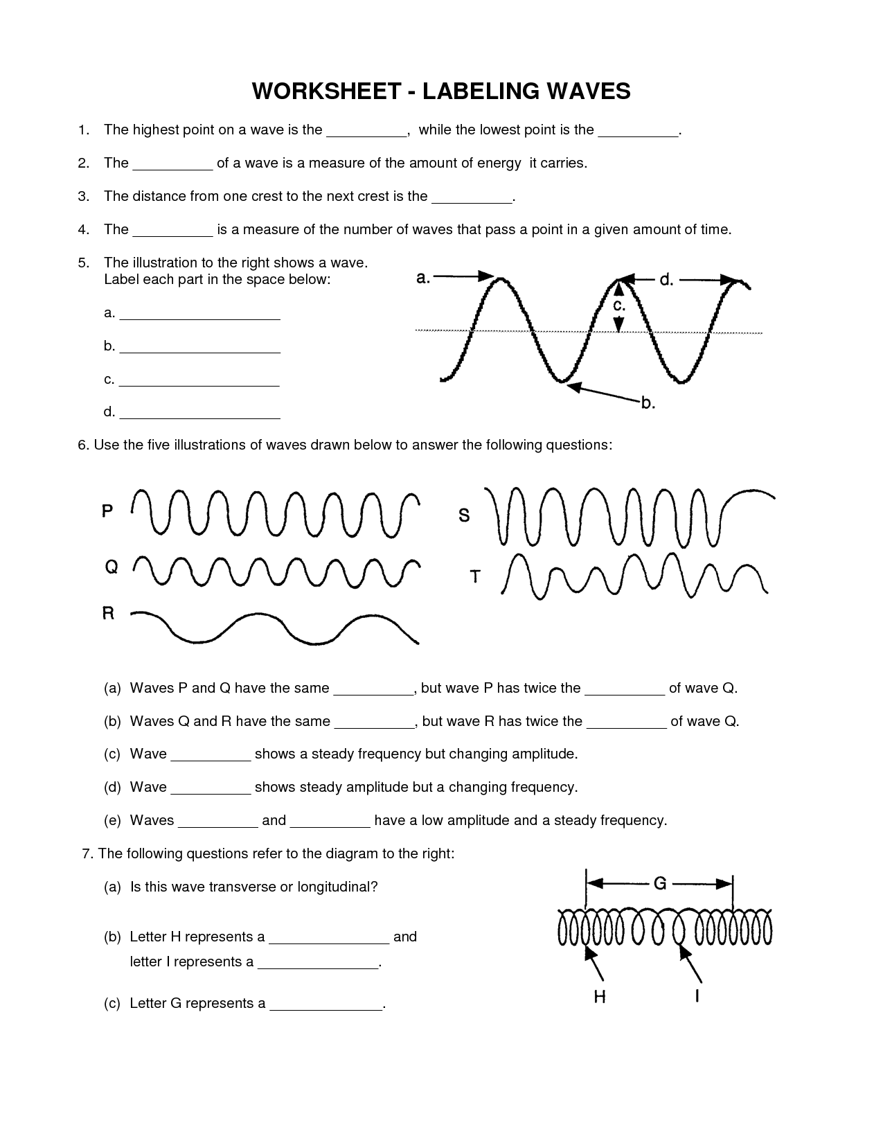 Sound Wave Science Worksheets for Kids