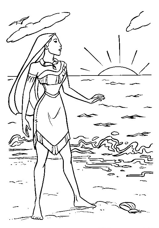 Pocahontas Coloring Pages to Print Image