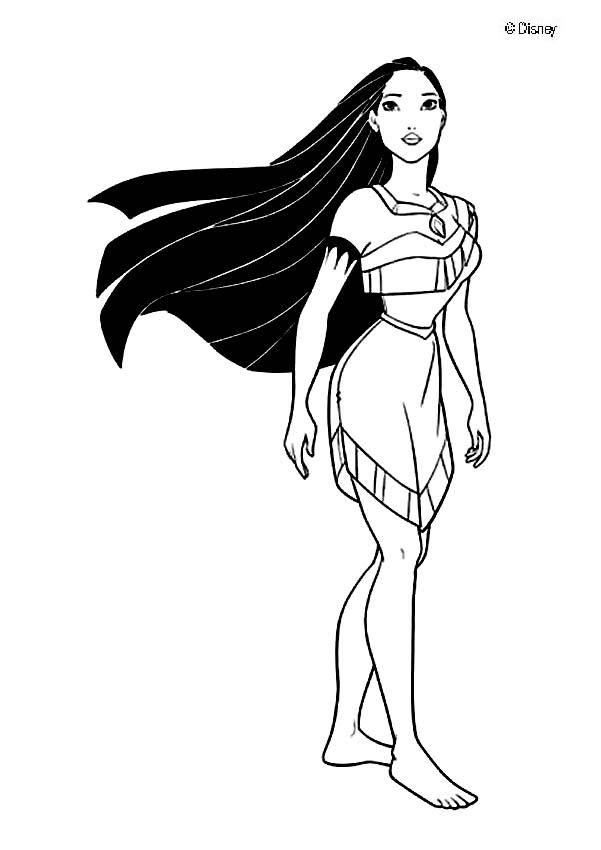 Pocahontas Drawing Coloring Pages Image