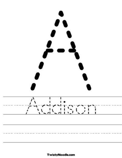 Print Tracing Letters Worksheets Names Image