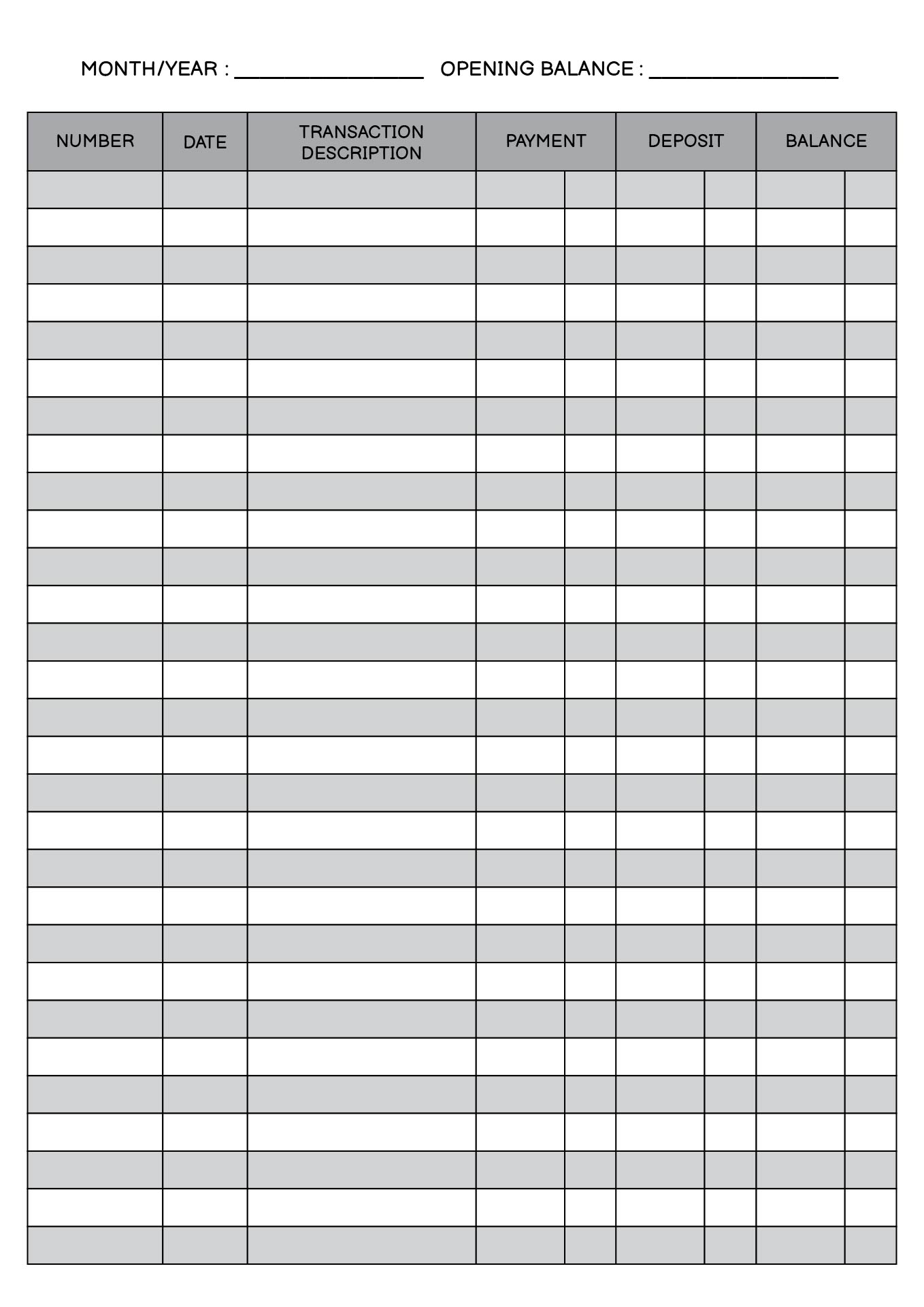 12 Balance Checkbook Worksheet Practice Worksheeto