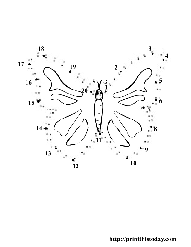Printable Dot to Dot 1-20