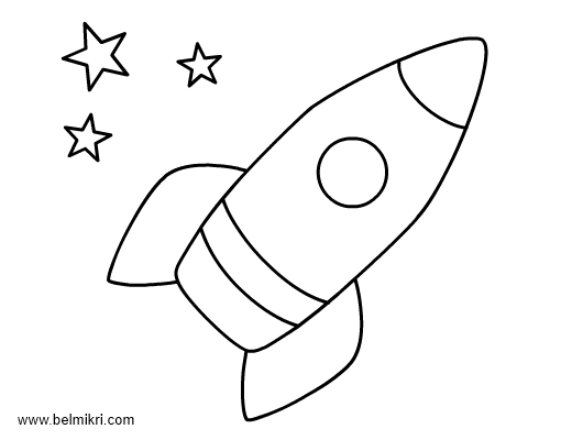 Rocket Ship Coloring Pages Printable Image
