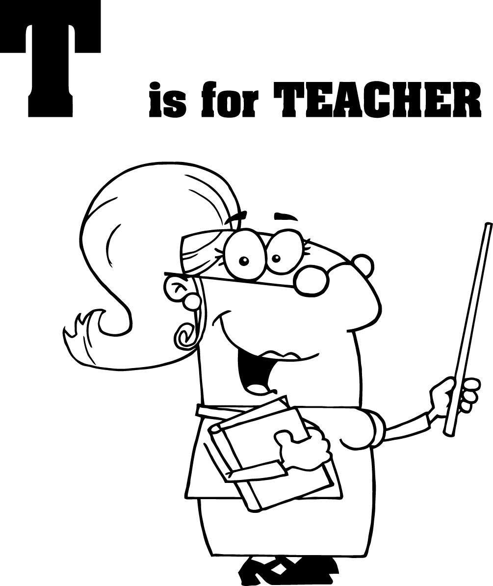 Teacher Coloring Pages Printable Image