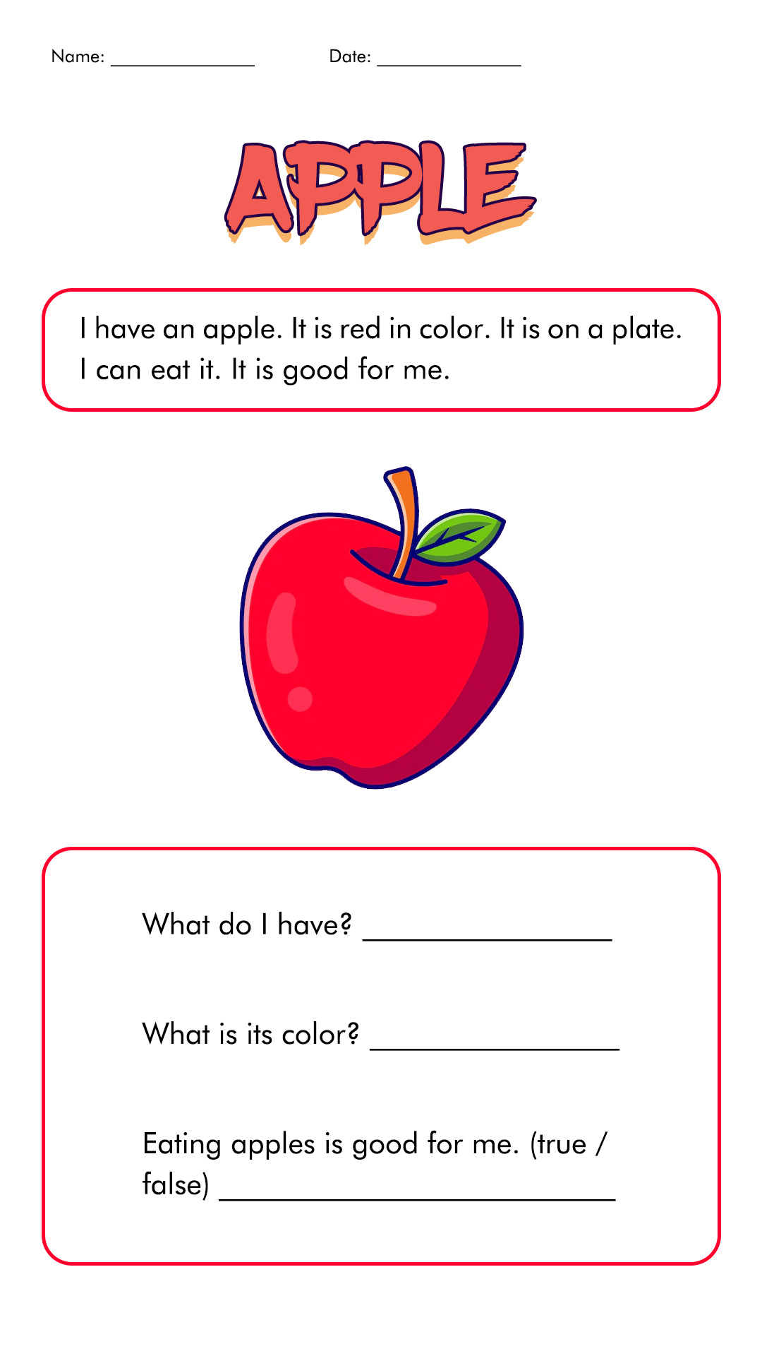 2nd Grade Reading Comprehension Worksheets