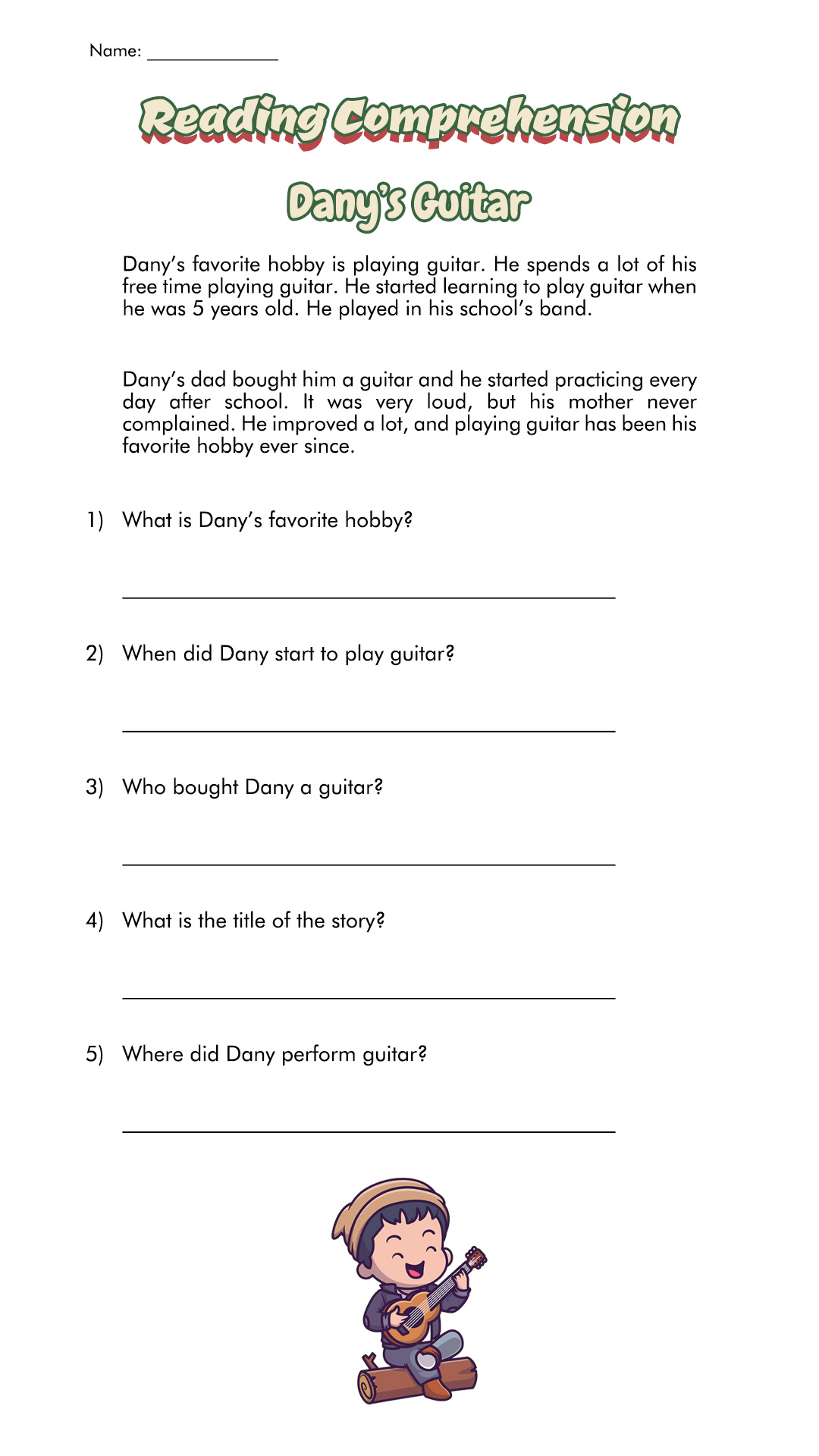 3rd Grade Reading Worksheets Image