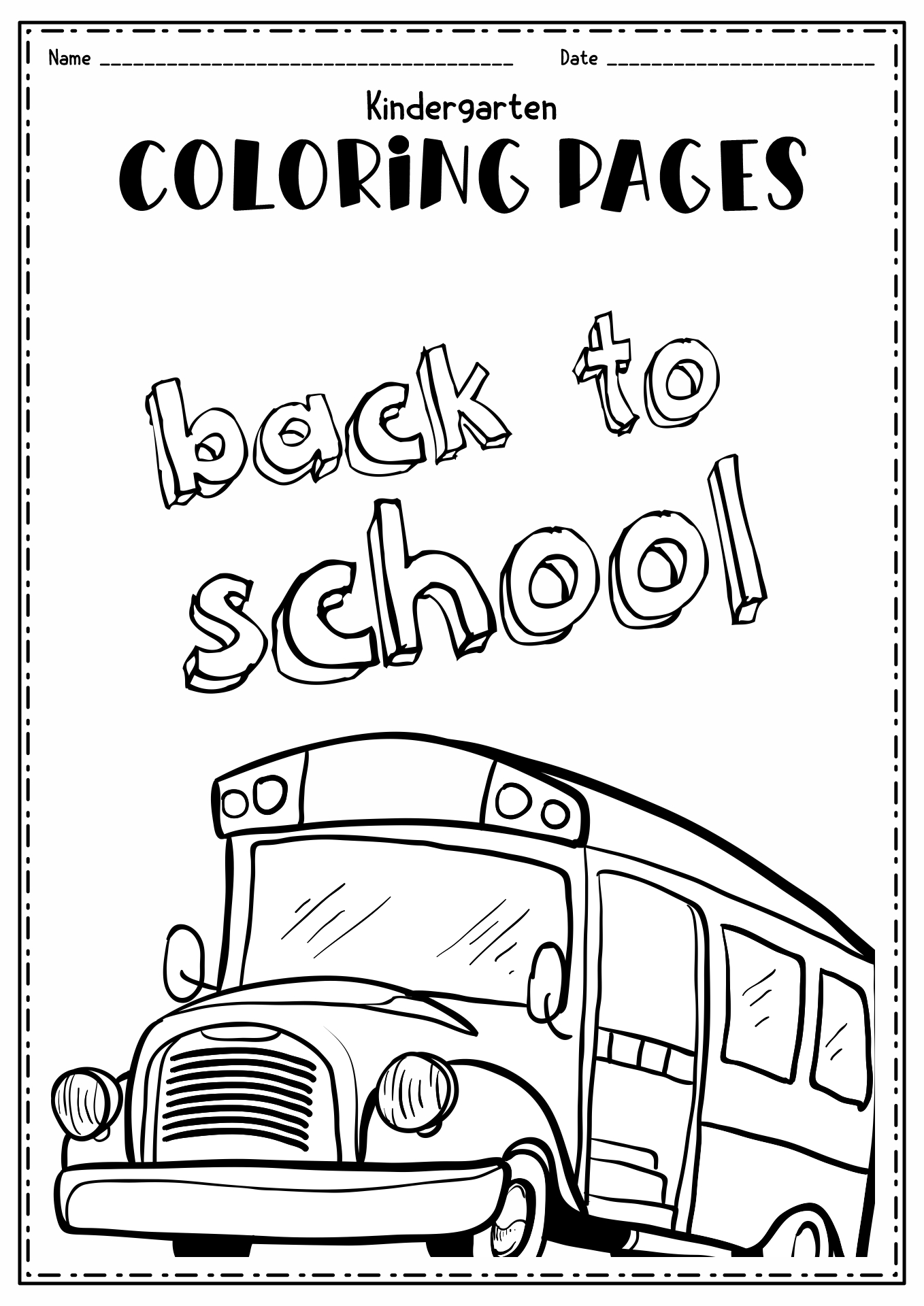 Back to School Coloring Pages Printable Image