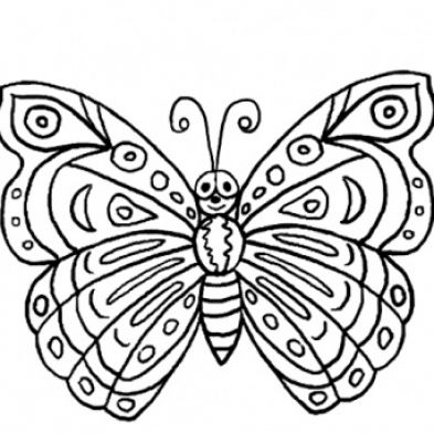 Butterflies Coloring Pictures Image