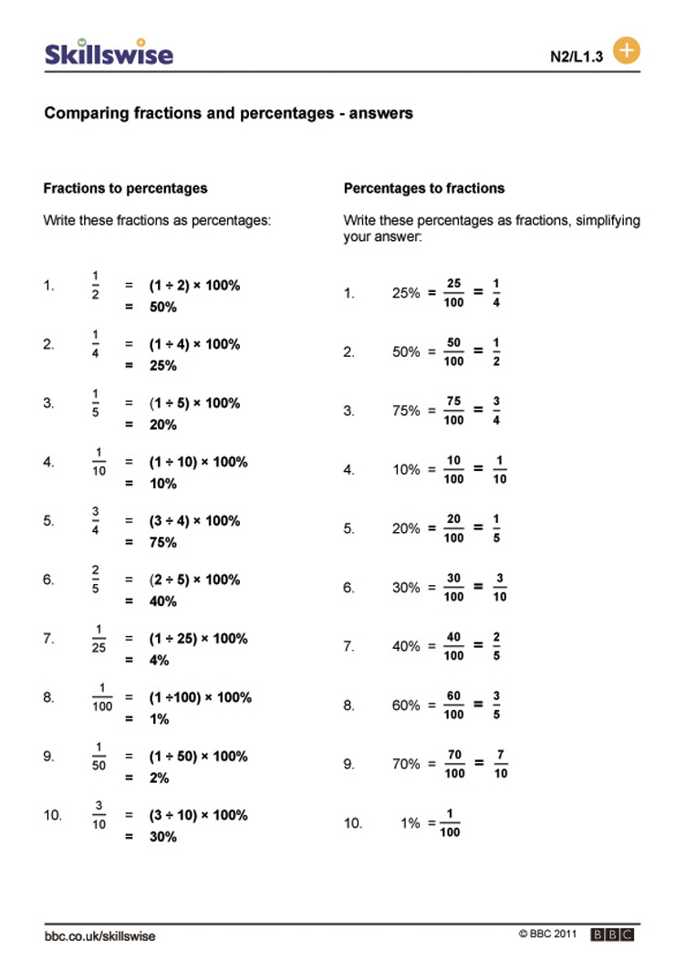 Fractions As Decimals Worksheet For Comparing Fractions And Decimals Worksheet