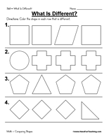 Different Shapes Worksheet Image
