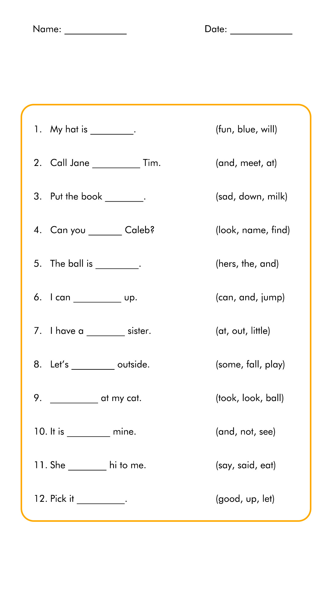 Free Printable Reading Comprehension Worksheets