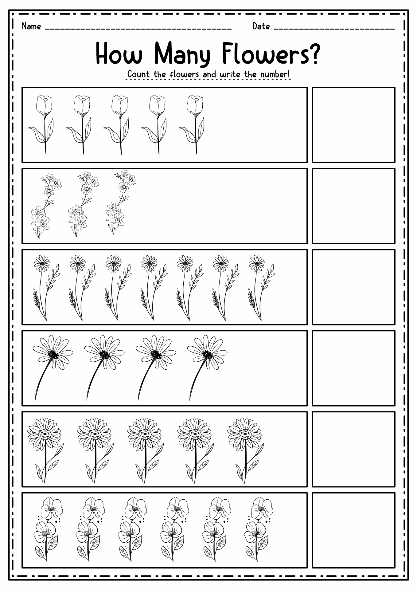 Free Printable Spring Worksheets Image