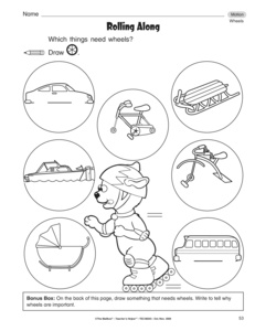 Kindergarten Motion Worksheets Image