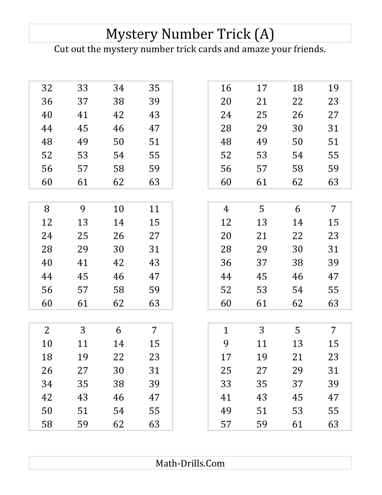Math Mystery Number Worksheets Image